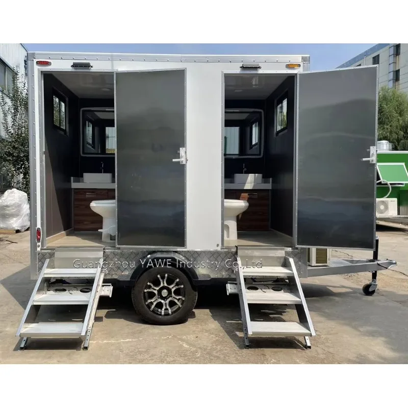 Portable 20ft & 40ft Mobile Toilet Cabin Wall Hung Toilet With Container Shop For Office Use Professional Factory