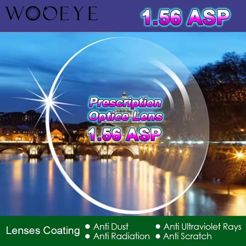 

Бифокальные высококачественные указатели радиационной защиты 1,56, прозрачные оптические линзы для одного видения SHMC, линзы по рецепту, купол с плоским верхом