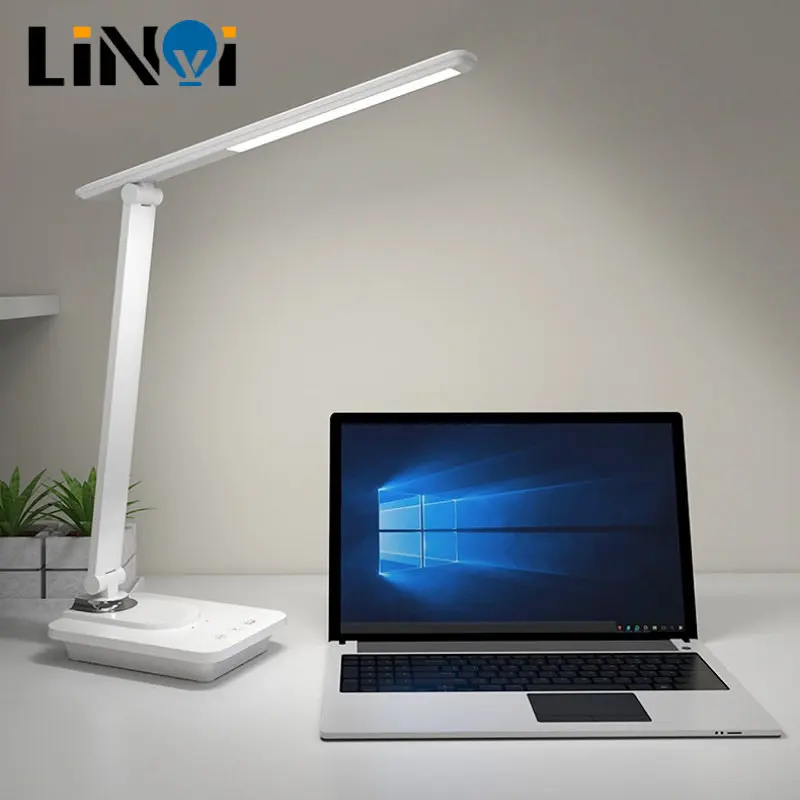 

LED Desk Lamp 3 Color Stepless Dimmable Touch Foldable Table Lamp Bedside Reading Eye Protection Night Light