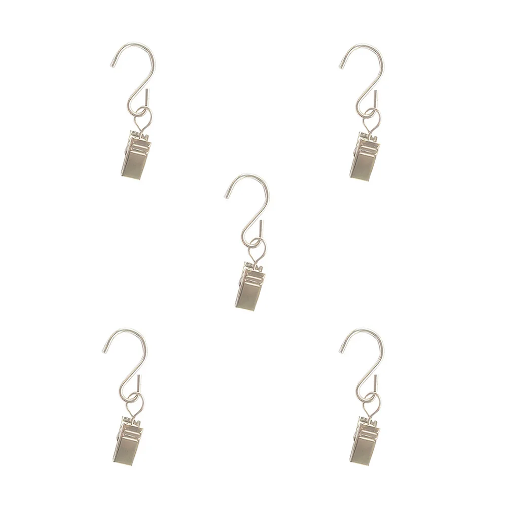 

20Pcs Curtain Hooks Clips S Shape Hangers for Flashlight Lanterns Tent Party Decorations Home Camping Wedding Display