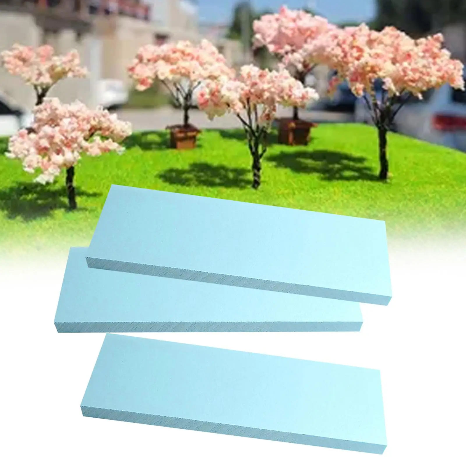 3x Foam Slab Sheets Crafts Model Buildings Kits Rectang DIY Material Model Diorama Base for Art Mountain Modelling Sculpture