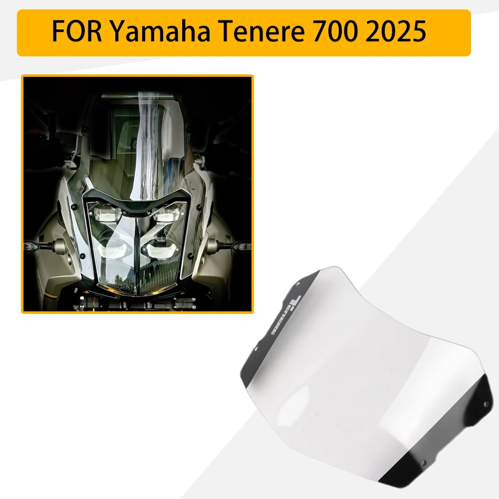 

2025 Yamaha Tenere 700 Headlight Guard - Heavy-Duty Motorcycle Protection for Off-Road & Adventure Riding, Durable Acrylic