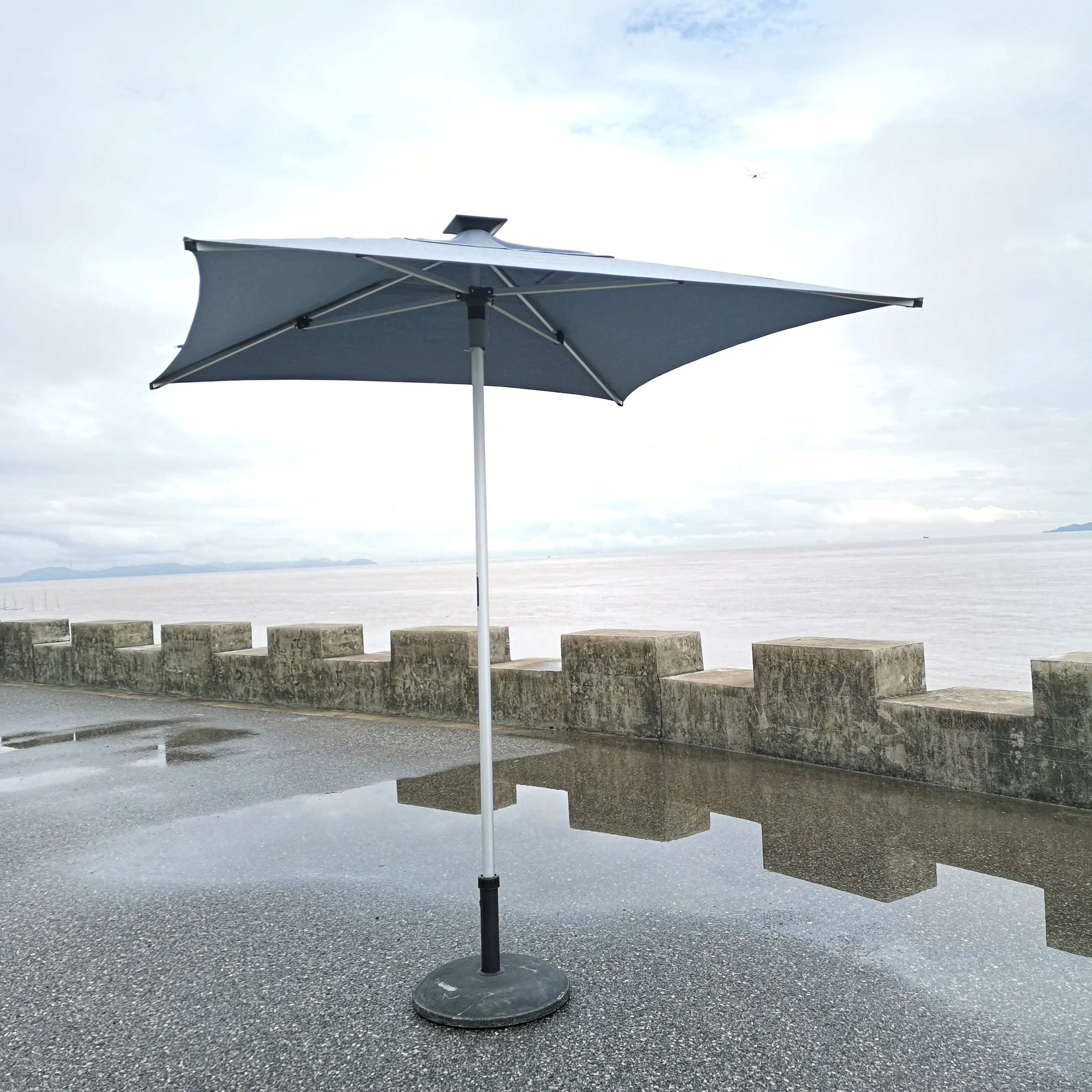 Patio Parasol, Market Outdoor USB Charge Umbrella Commercial, Paraguas Para jardin