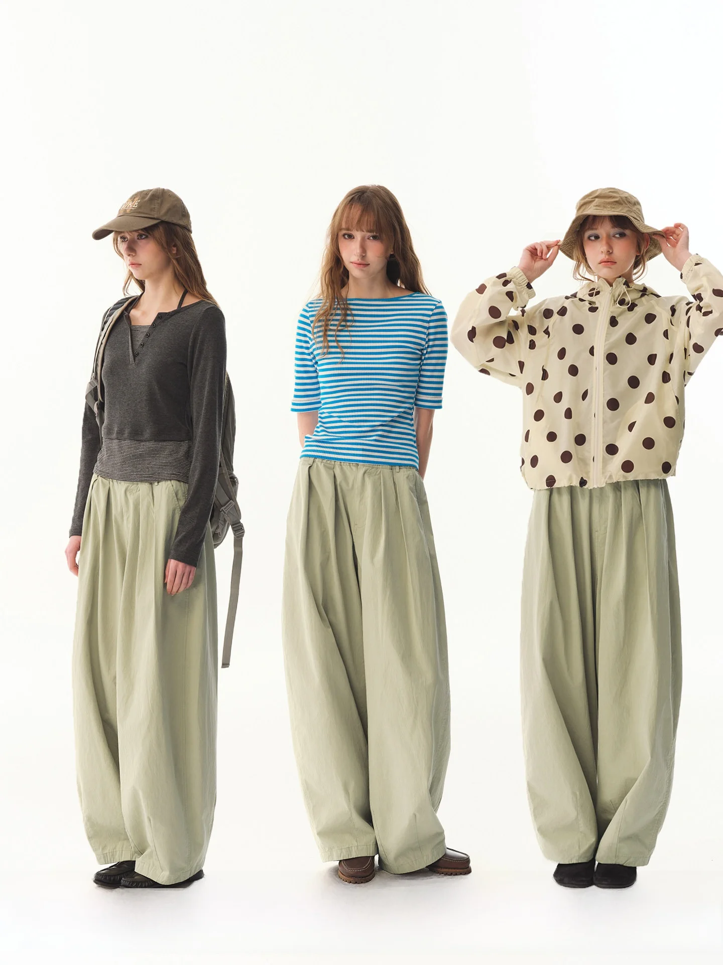 

Винтажные свободные брюки-баллоны UNRETRO из 100% хлопка, женские прямые повседневные широкие брюки для работы, длинные брюки