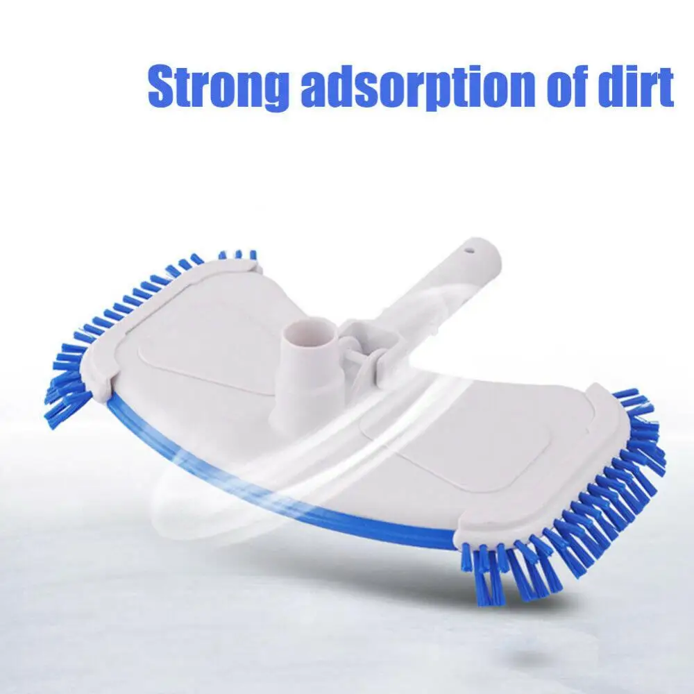 Swimming Pool Curved Vacuum Cleaner Suction Head Save Labour Bath Spas Hotel Shower Cleaning Brush Swimming Pool Cleaning Tools