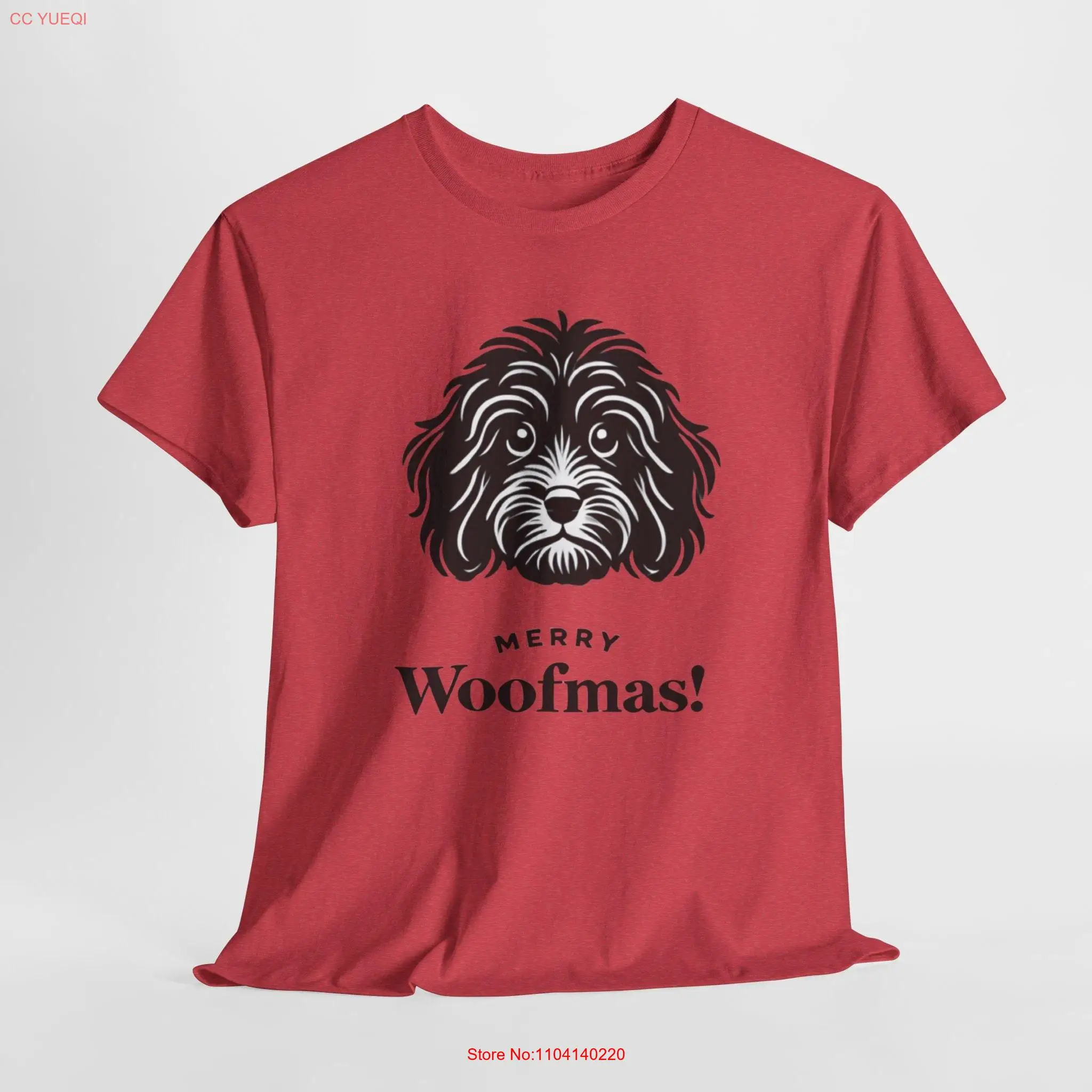 Merry Woofmas Cockapoo Christmas T Shirt for Dog Lovers Cute Holiday Pet Parents Perfect  long or short sleeves