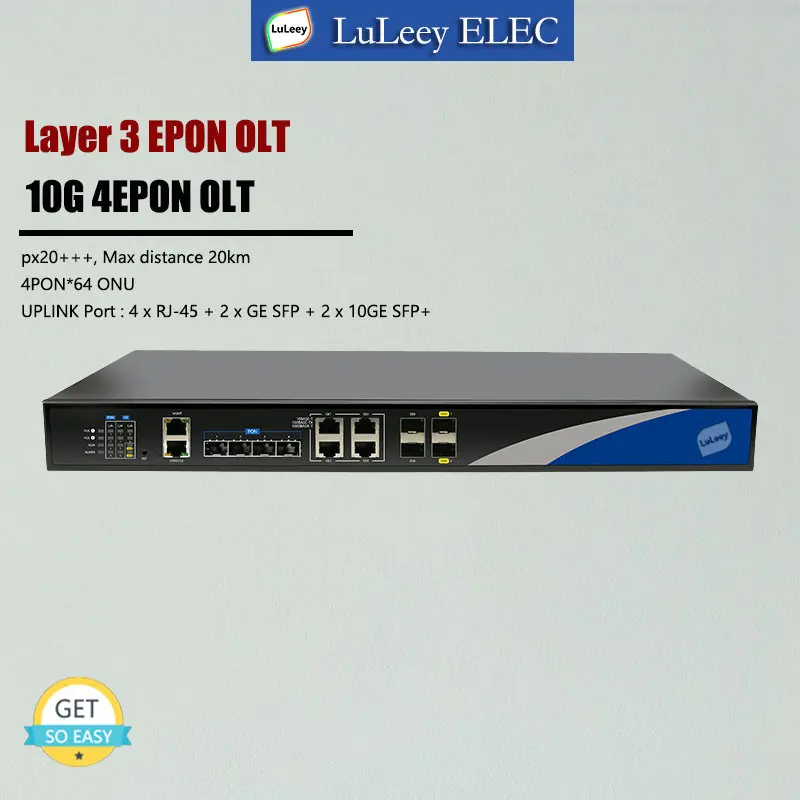 

10G Uplink SFP + 4 EPON OLT Интеллектуальный сетевой коммутатор L3 волоконно-оптическое устройство EPON совместимый Huawei Zte ONU ONT ZTE