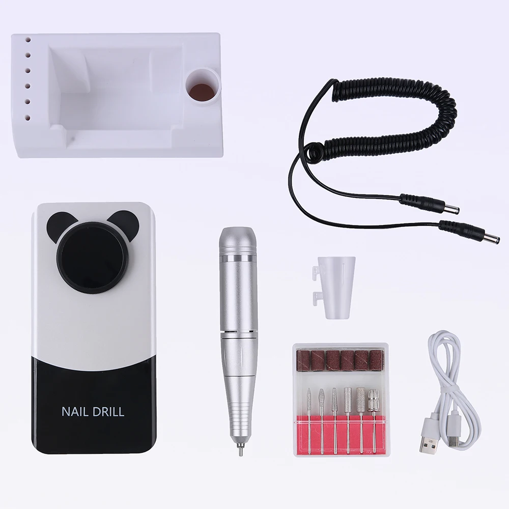 2024 New 45000RPM Portable Nail Drill Machine Rechargeable Electric Nail File With HD LCD Display Professional Nail Polisher