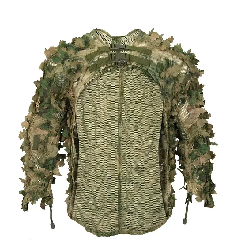 

Men Women Ghillie Suit Hunter Camouflage Clothes Robe Hunting Clothes Gilly Suit Jungle Outdoor Leave Clothing Hunting Suit