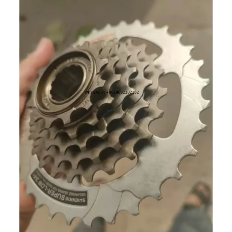 1pc for Shimano MF-ZH 36-6 Rare MEGARANGE SCREW ON FREEWHEEL 6 Speed CASSETTE 13/34T HI-RANGE SUIT GEARS MTB Bike