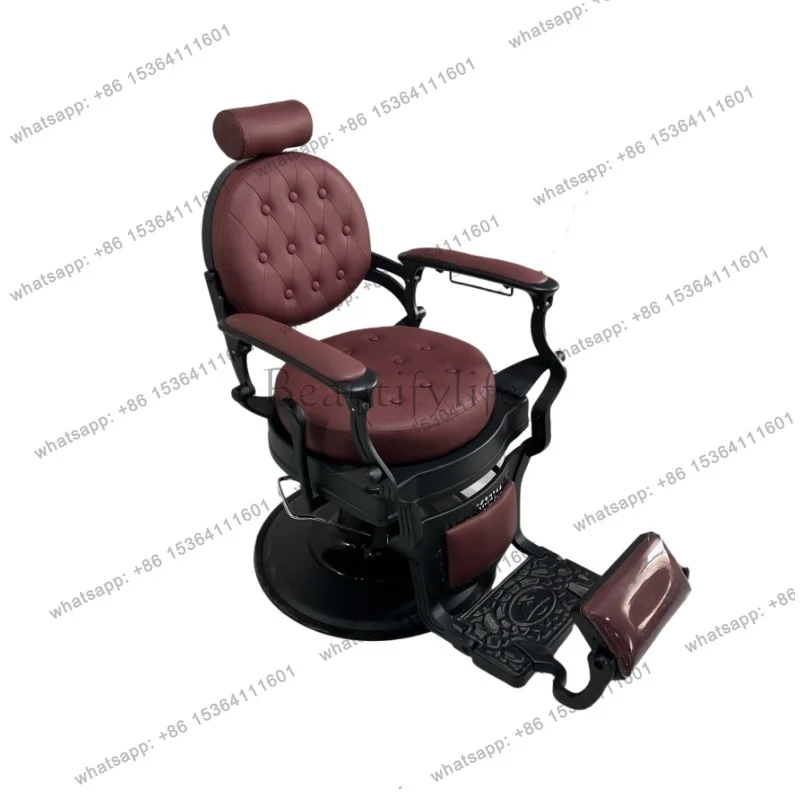 

The hair salon special hair cutting chair can rotate and lift the high-end grooming chair