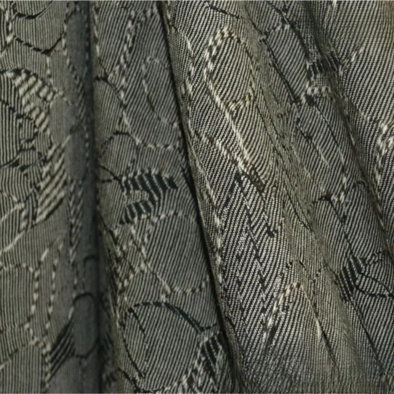 

Coffee-colored three-dimensional jacquard wool fabric for fashion small suit skirt and cheongsam