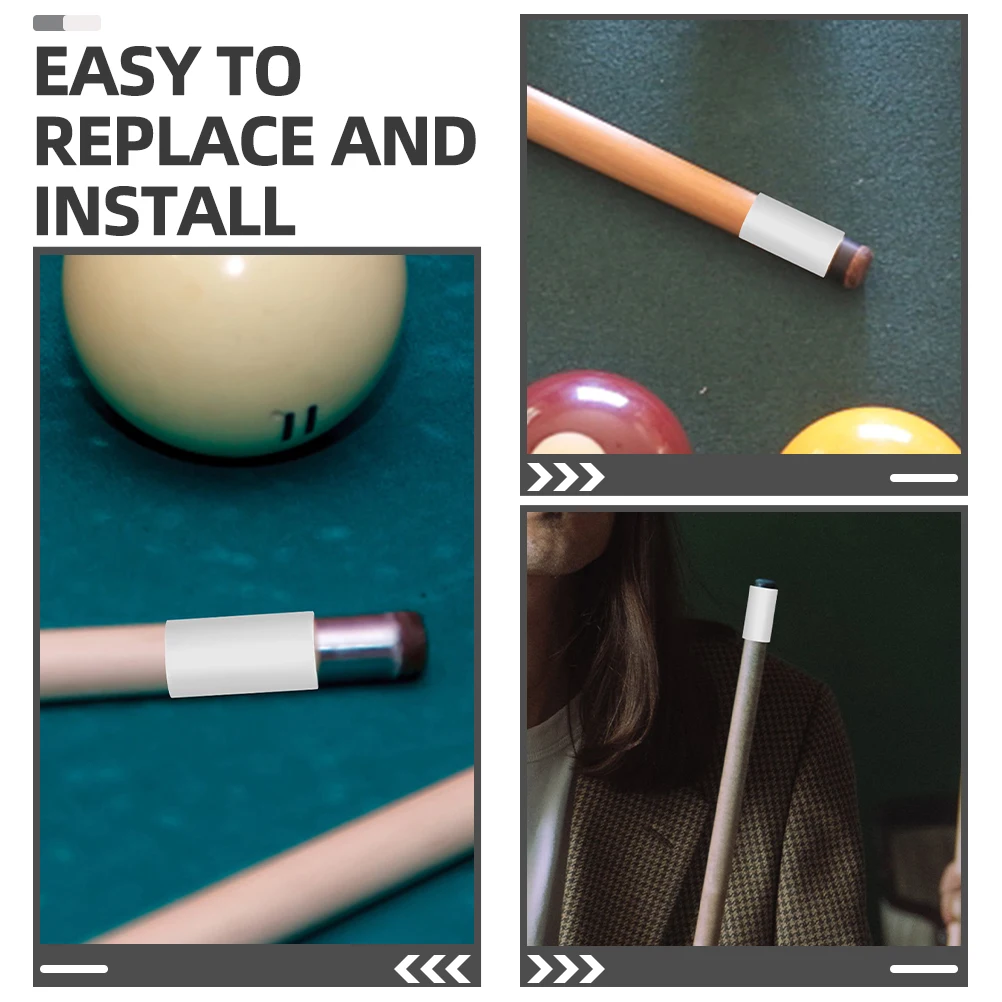 

2 Pcs Pool Table Accessories Pioneering Pole Head Stick Tennis Billiards Repair