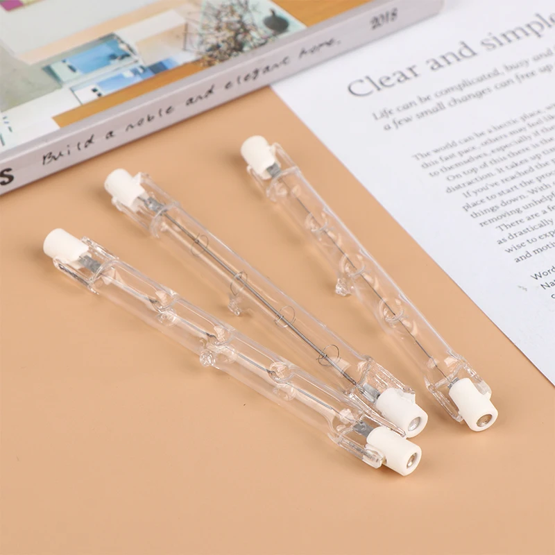 1Piece 100/200/300W Halogen Lamp 118mm Double Ended Linear R7s Halogen Light Bulb AC230V Household Decor R7s Halogen Bulb