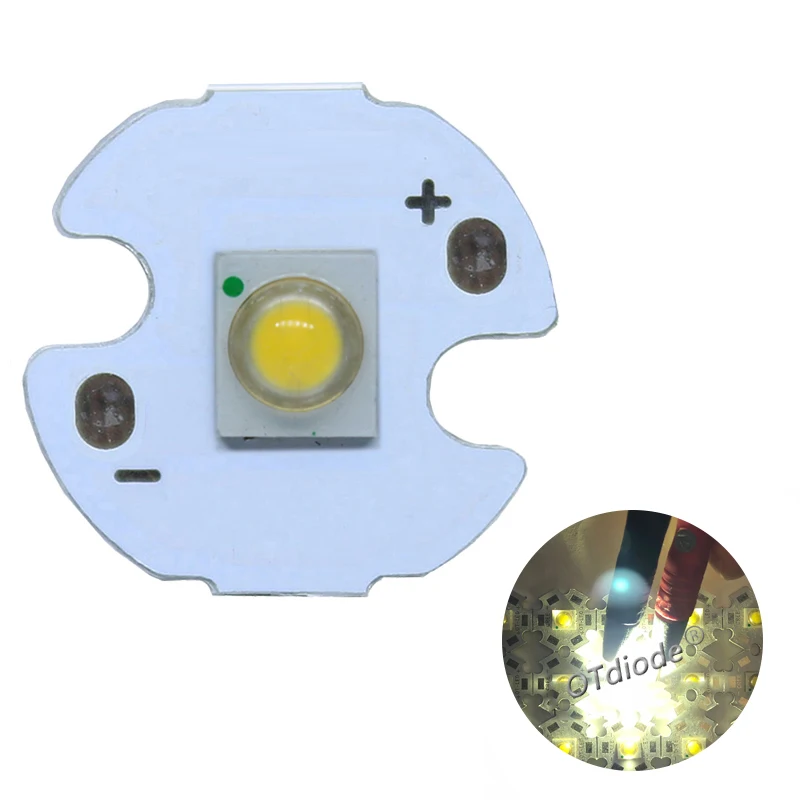 Imagem -04 - Chip de Led de Alta Potência 3w Vigas de Luz Brancas 100 k Branco Quente 6500k Âmbar Amarelo 590nm com Pcb 3000 Peças