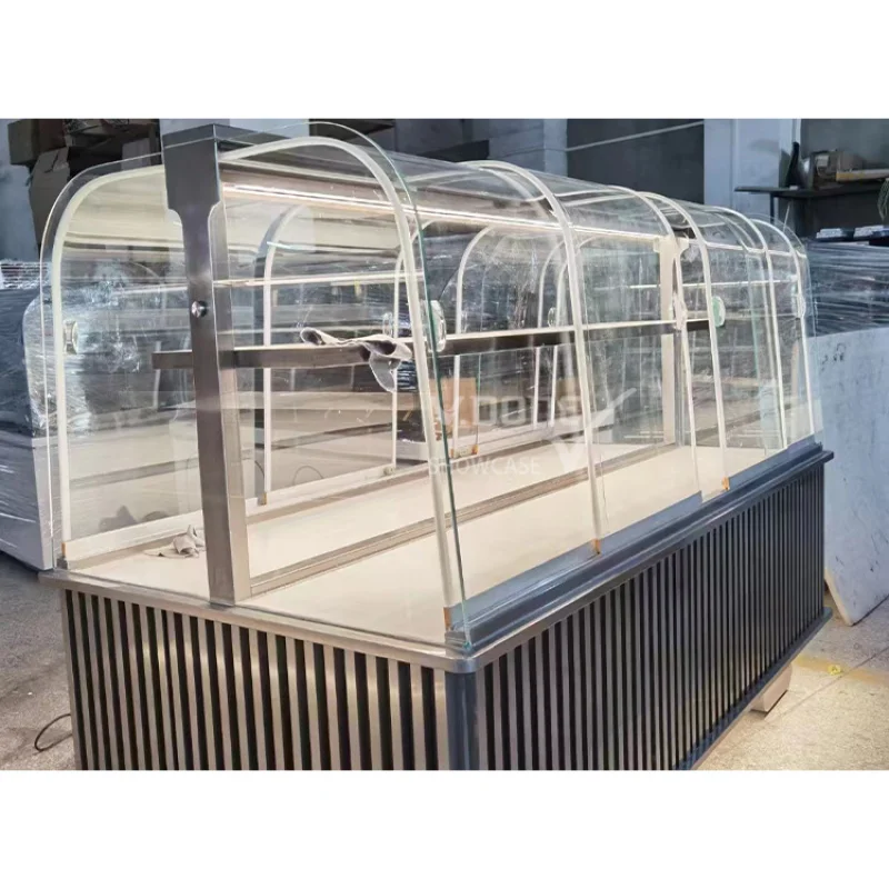 

Customize.Fashion Design Metal Double-Sided Light Duty Coffee Kiosk Supermarket Display Rack Coffee Counter Display
