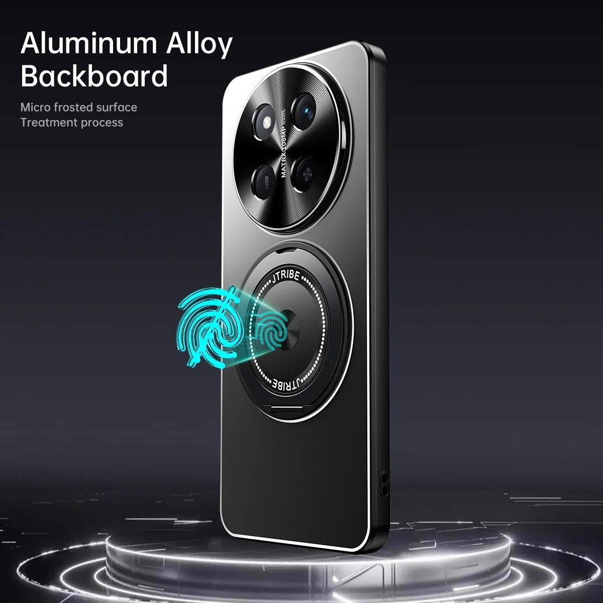 حافظة هاتف مغناطيسية لهاتف Honor 300 200 Pro Magic 7 Lite 6 Pro X9C الذكية الصلبة غير اللامعة مع حلقة غطاء خلفي واقي مغناطيسي