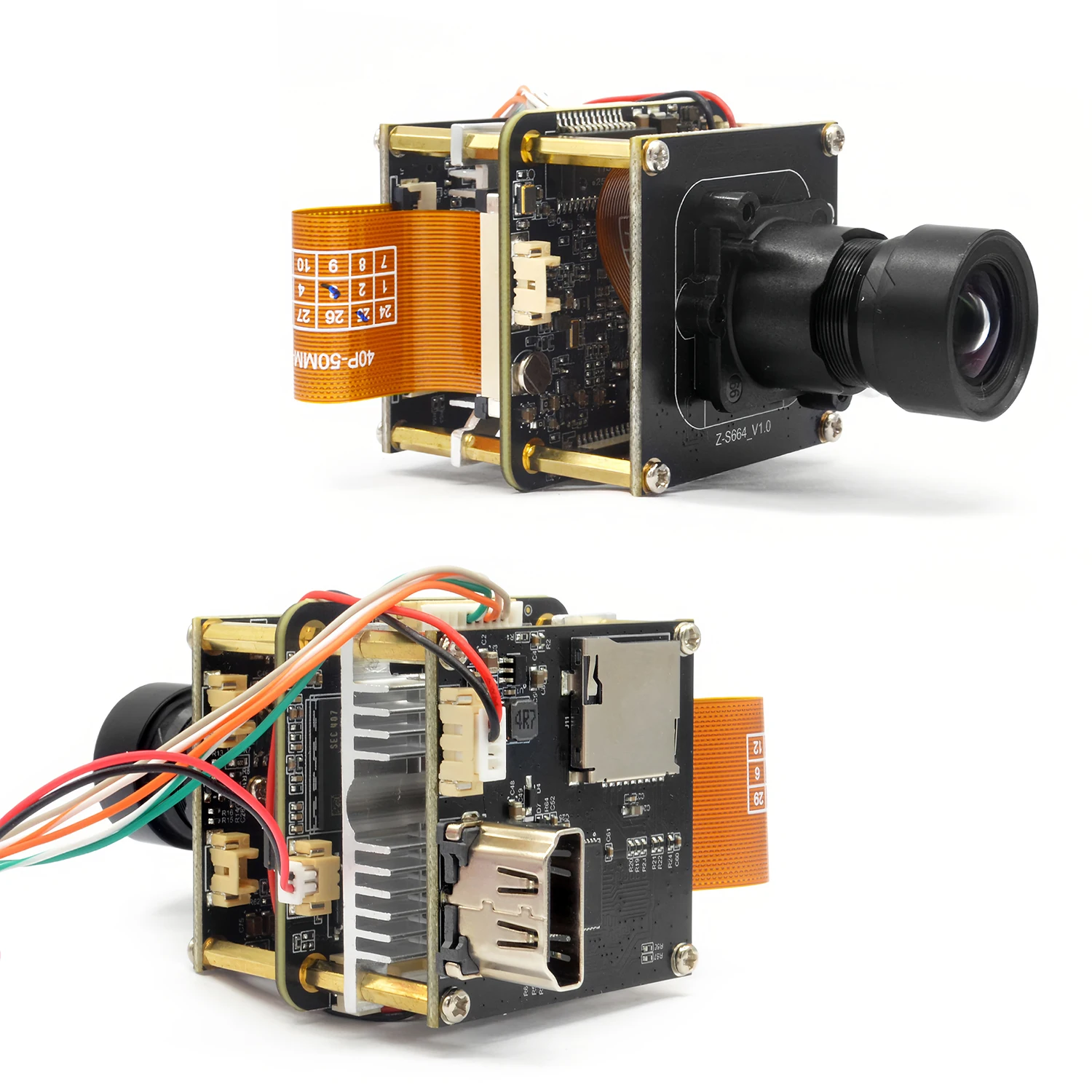 IMX664 4MP Starlight AI ISP IPC Module Hi3519DV500-B/Hi3516DV500 Chips CMOS Sensor,2-2.5Tops,Dual Stream,PoE/USB3.0 Optional