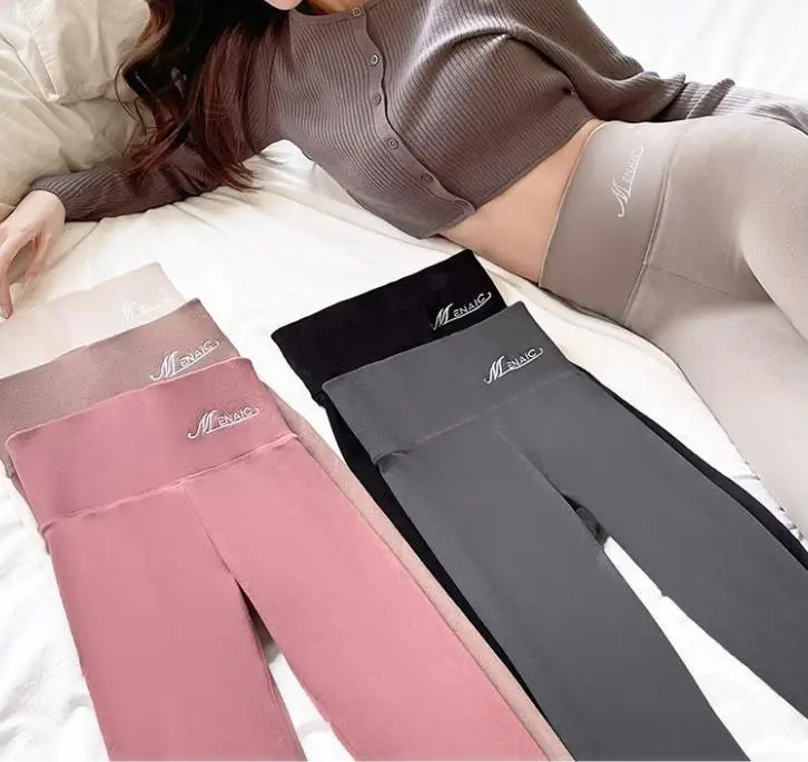 

2022 Germany Velvet Women Tights Running Yoga Pants High Waist Sport Push Up Leggins Energy Gym Clothing Girl leggins Plus Size