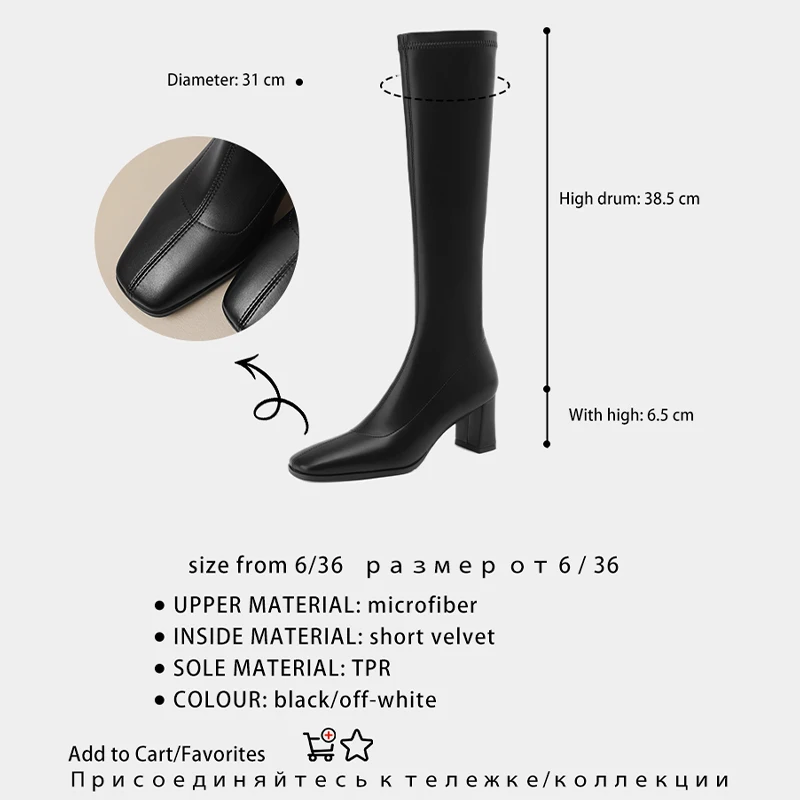 Ods Pointed Toe Women High Boots Fashion Side Zippers Long Booties Ladies Elegant Party High Heel Shoes Winter Women\'s Footwear