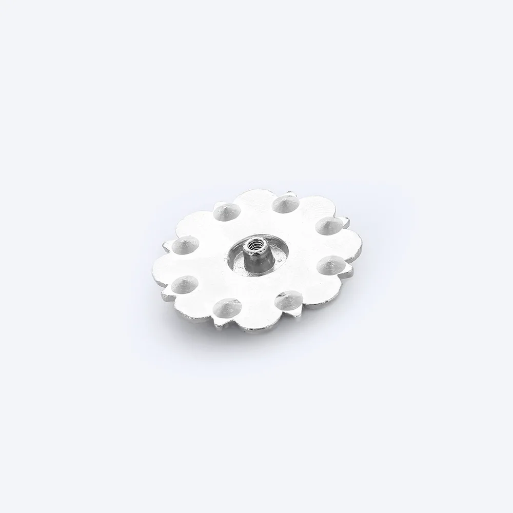 Colorful Crystal Conchos Buckle Metal Flower Rhinestone Horse Saddle Belt Decorative Buttons Screw Back Leathercraft Accessories