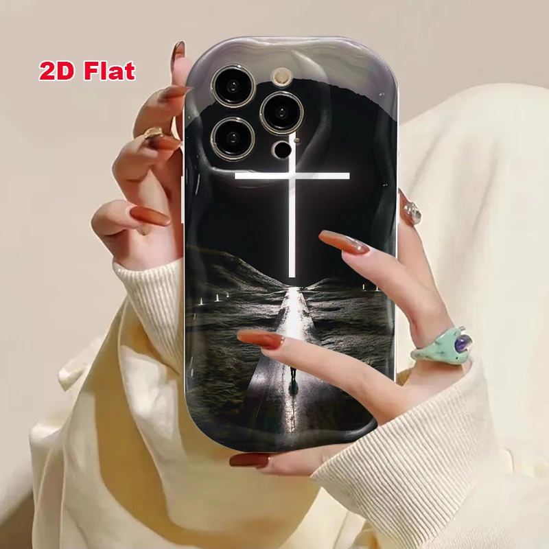 2D Flat Soft Silicone Phone Case For iPhone 18Promax 18Pro 17Promax 17 16Promax 16 15 14 13 12 11 XSmax X/XS Shockproof Transparent Funda Cover