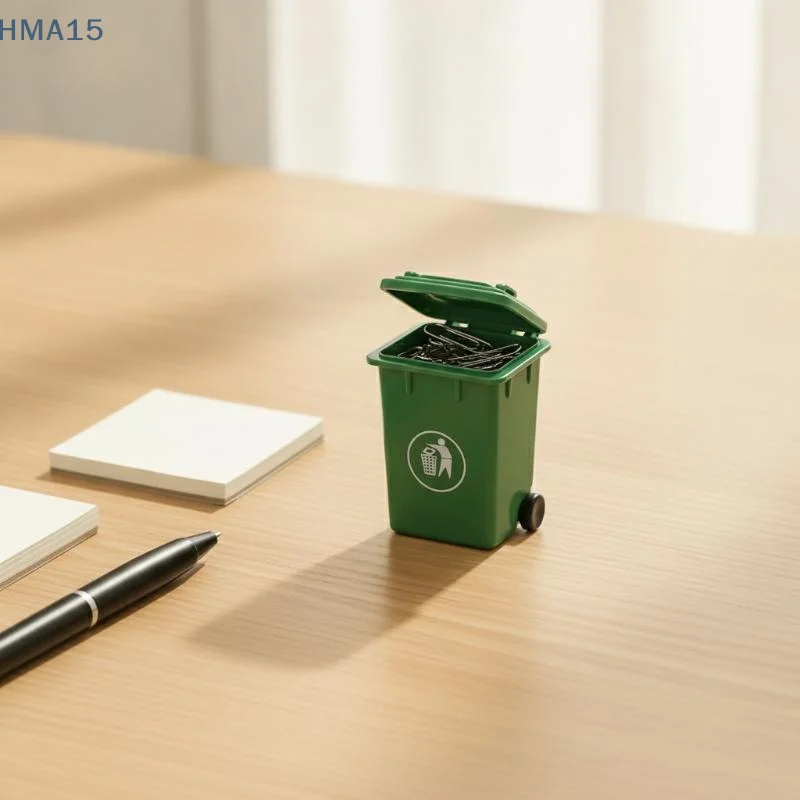 【YA】2/4Pcs Mini Desktop Storage Bin Waterproof Portable Small Trash Holder for Office Desk Stationery Storage Dollhouse Ornamen
