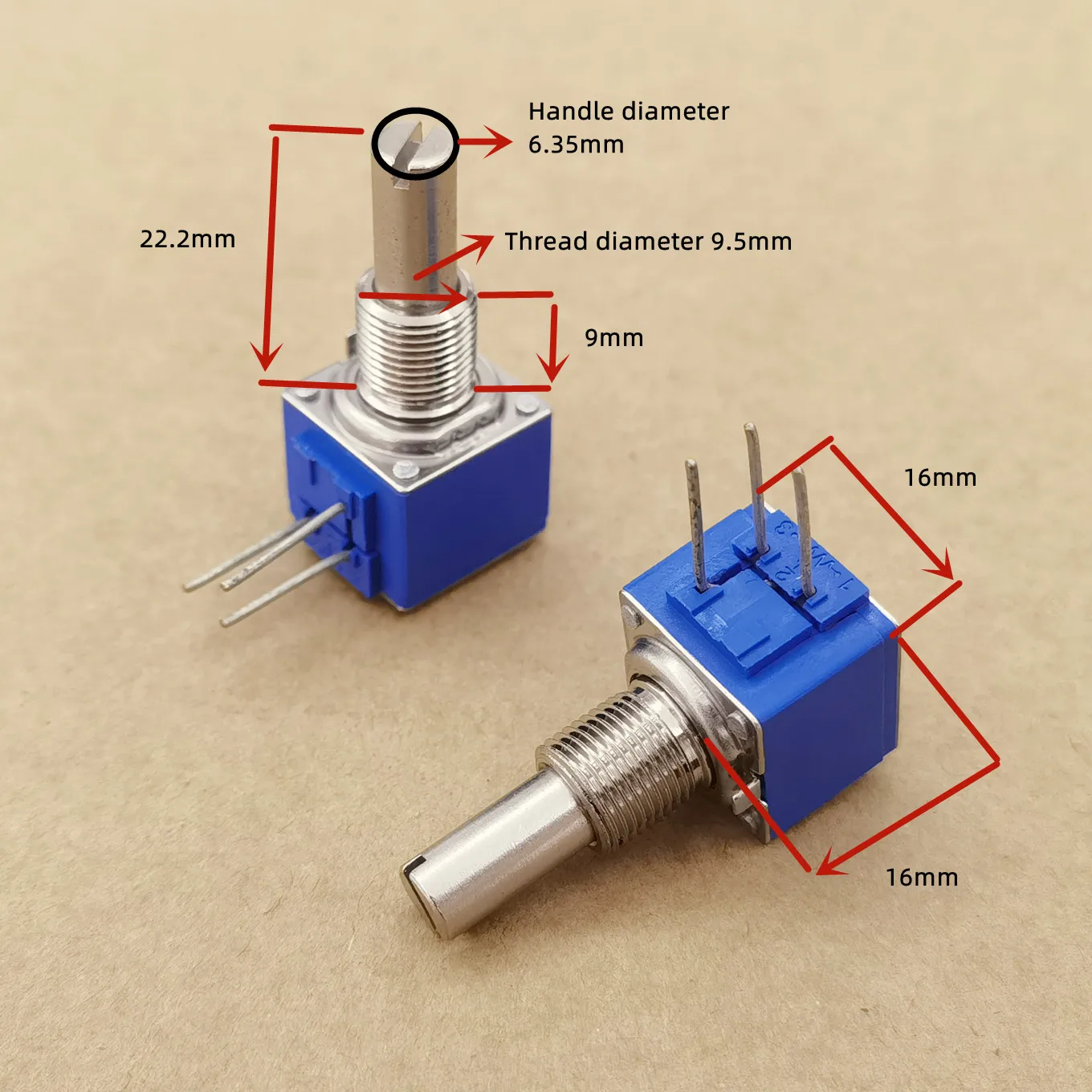 Original Neuer 100% 81A1A-B28-A17 Single-Turn 25K Einstellbarer Potentiometer (SWITCH0) – Detail 1