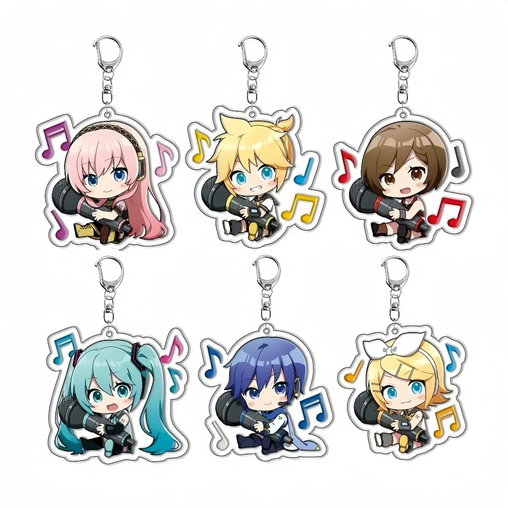 

Acrylic Keychain Character Pendant Mobile Phone Strap Backpack Decoration Accessories School Letter Goth Y2k Anime Peripheral