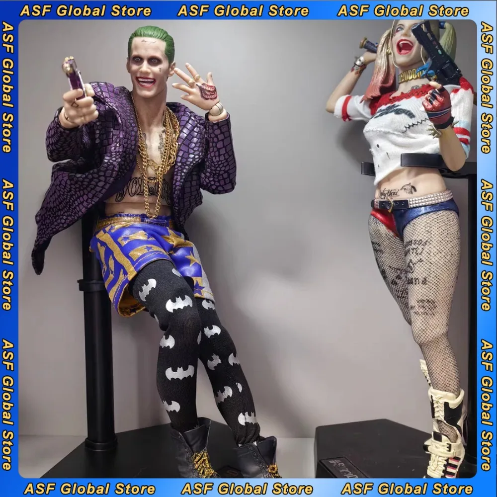 

Marvel Comics Suicide Squad Harleen Quinzel Joker Detective Comic Real Clothes Version Anime Figure Model Decoration Gift Toys