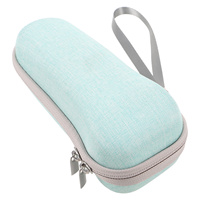 Portable Electric Shaver Hard Case in Vibrant Green Anti-Pressure Razor Storage Organizer Oxford Fabric Travel Shaver Protective