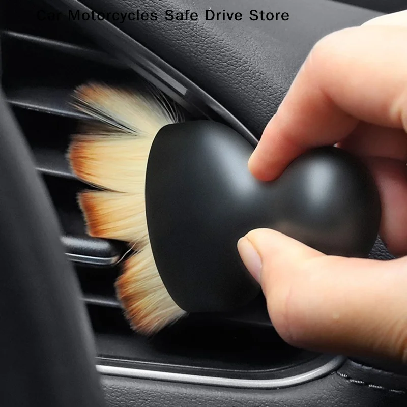 Ultra Soft Car Interior Cleaning Brush Curved Design Dust Sweeping Brush for Auto Air Conditioning Outlet - Beauty Clean Tool