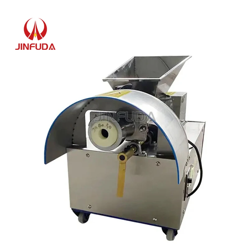 Adjustable thickness dough cutter, commercial bread and pastry dough cutter