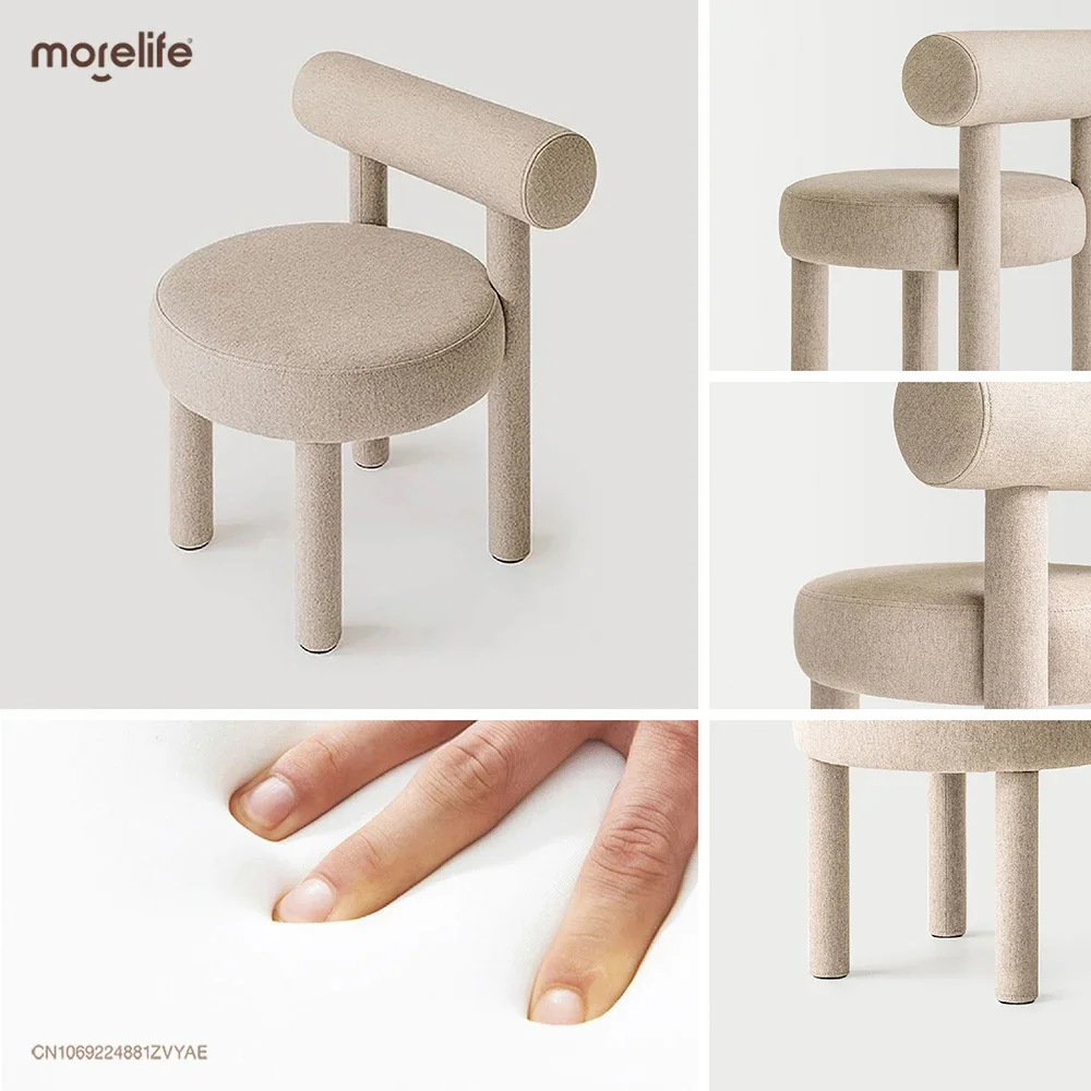 Silla de comedor creativa de diseño nórdico, sillas de maquillaje modernas de lujo, taburete de café, taburetes de tocador, muebles de ocio para