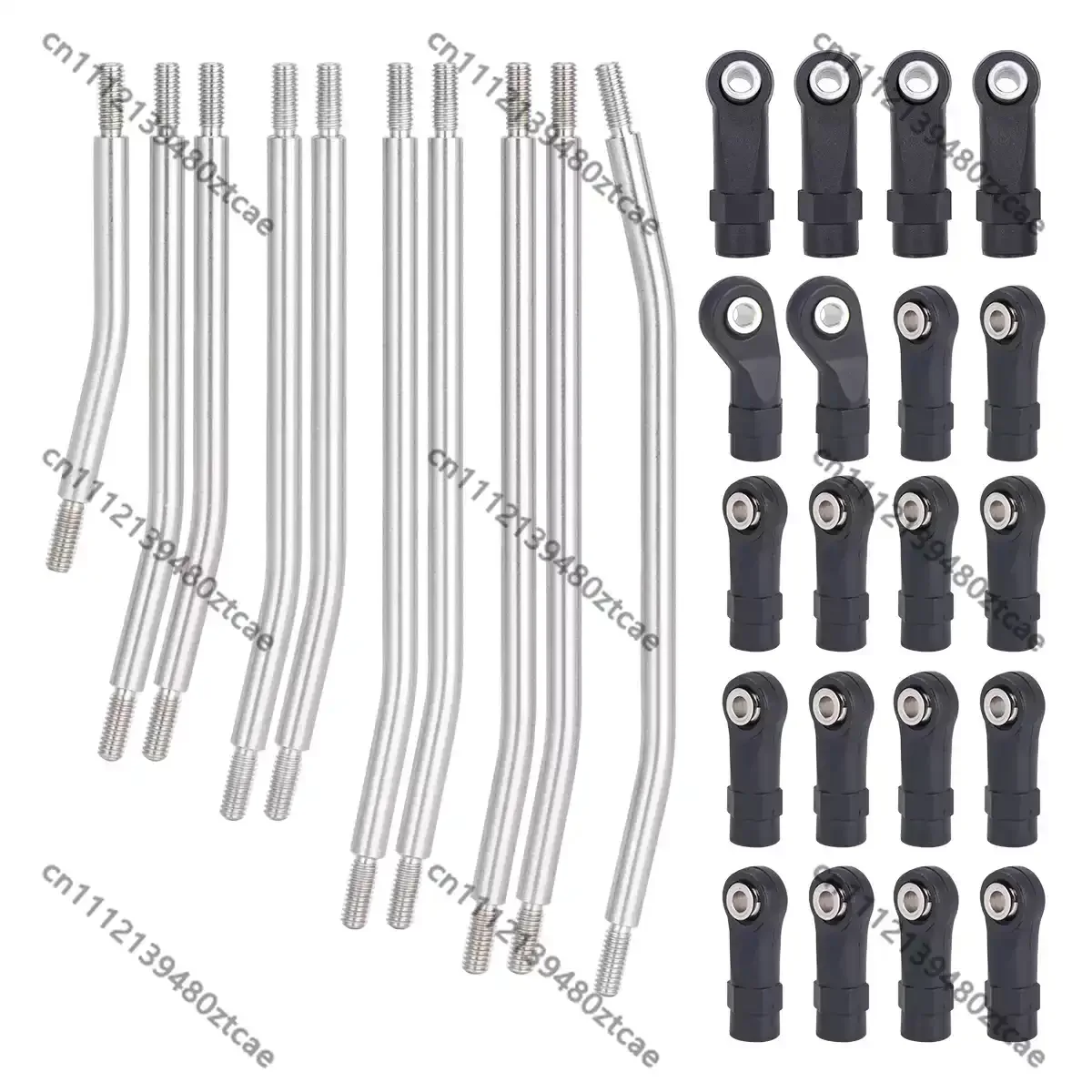 Stainless Steel Bent Rods 313/324 Wheelbase For 1/10 RC Rock Crawler Body Link Steering Tie Rod Upgrade Replacement Parts