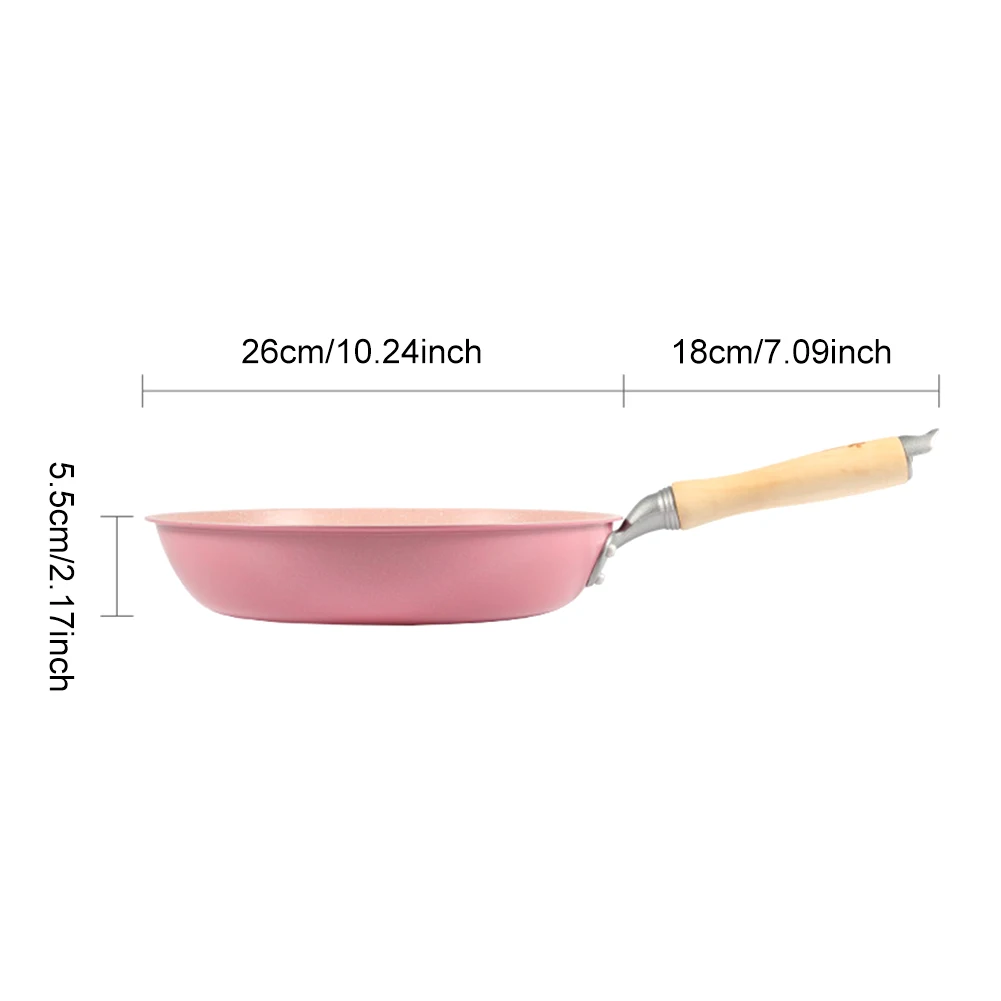 Poêle ronde antiarina pour riz et blé, ustensiles de cuisine ménagers, facile à nettoyer, cuisson sûre, cuisinière à gaz, œuf à frire, universel