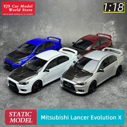 VIAT MODEL 1:18 scale new alloy all-open Mitsubishi Lancer Evolution X with RAYS Volk Racing TE37 / Carbon hood car model