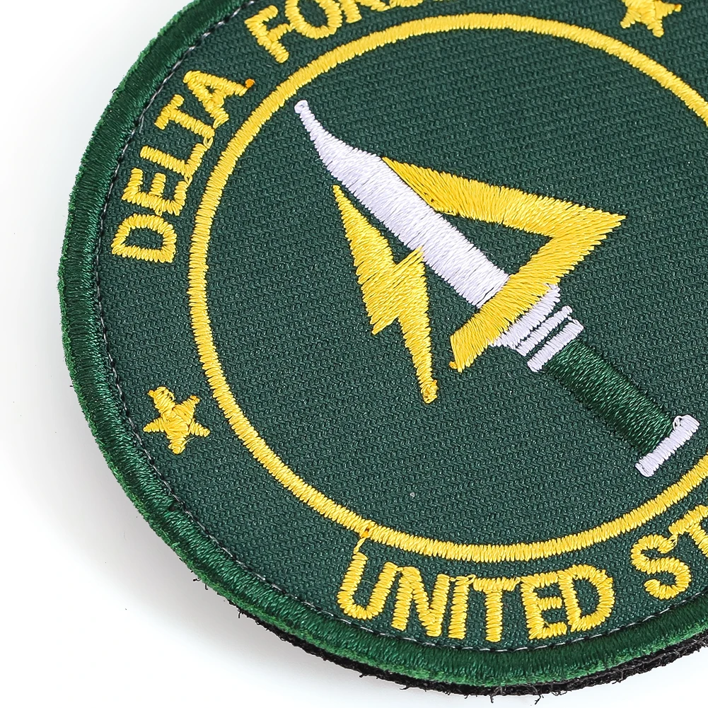 دلتا فورس التصحيح التكتيكية الجيش الأمريكي هوك حلقة السحابة شارة مطرّزة الزي العسكري على ظهره شعار تأثيري شارة #5