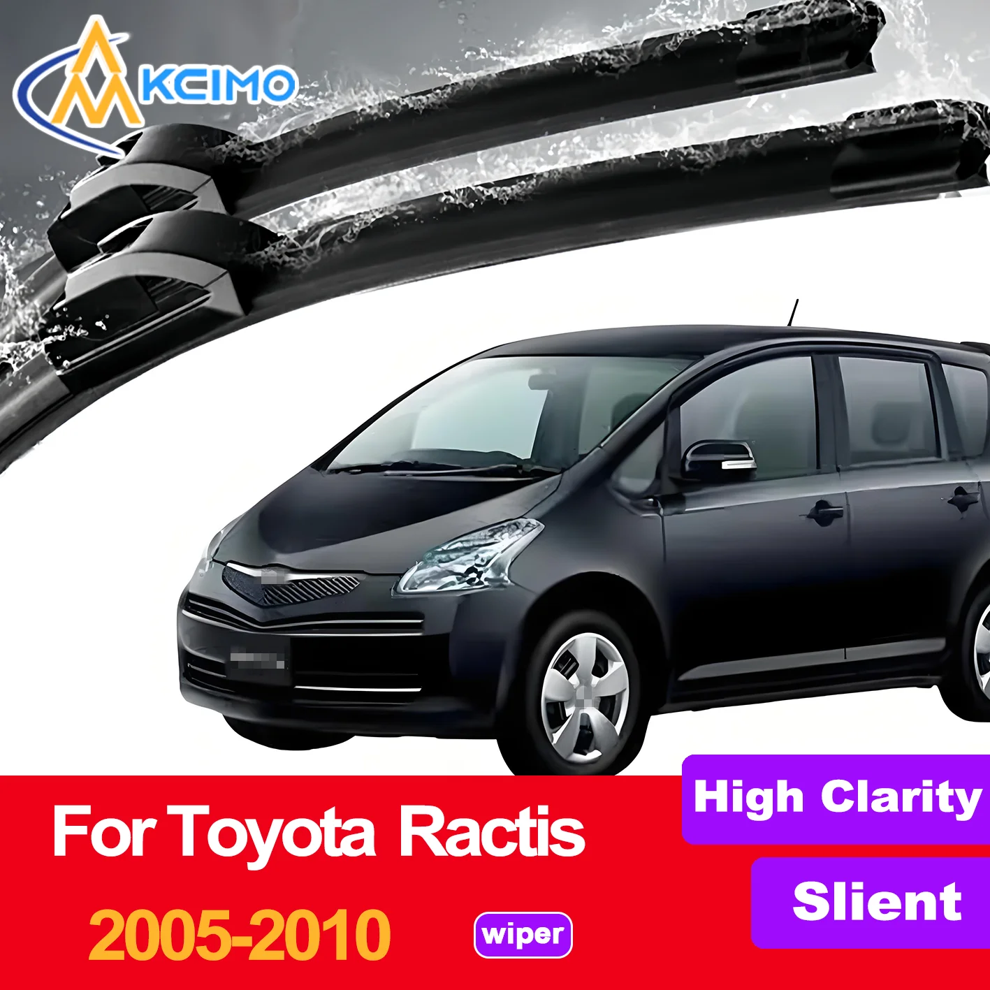 

2PCS HD Car Windscreen Wipers for Toyota Ractis XP100 2005-2010 Front Windshield Auto Wipers Blade Accessories 2010 2009 2008