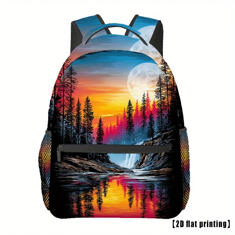 A Hiking Backpack Designed for Travel Featuring 2D Flat Printing Suitable for Both Men And Women Ideal for Casual Use And Beach