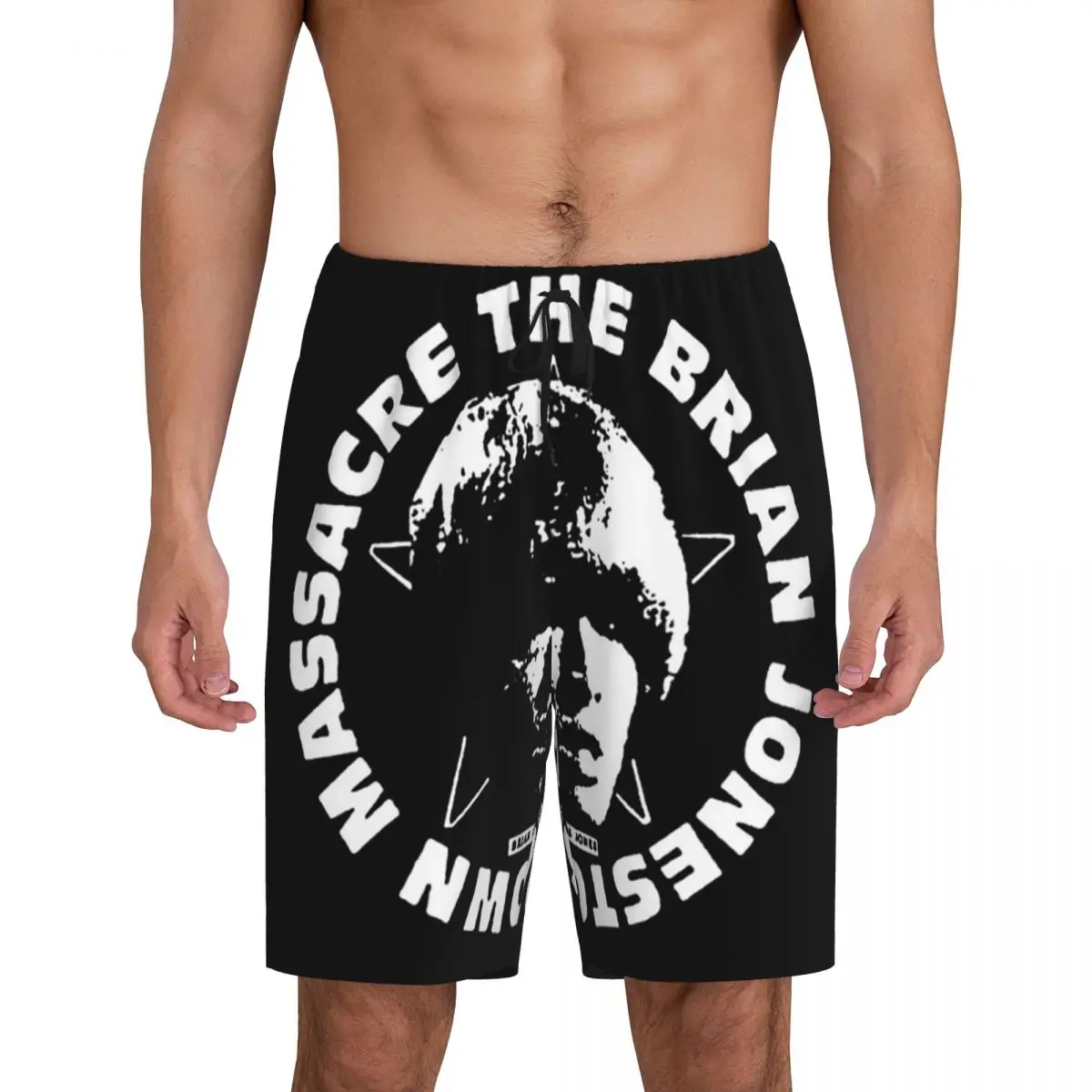 

Короткие пижамные штаны Custom Brian Jonestown Massacre, мужская одежда для сна, шорты для отдыха, штаны для сна