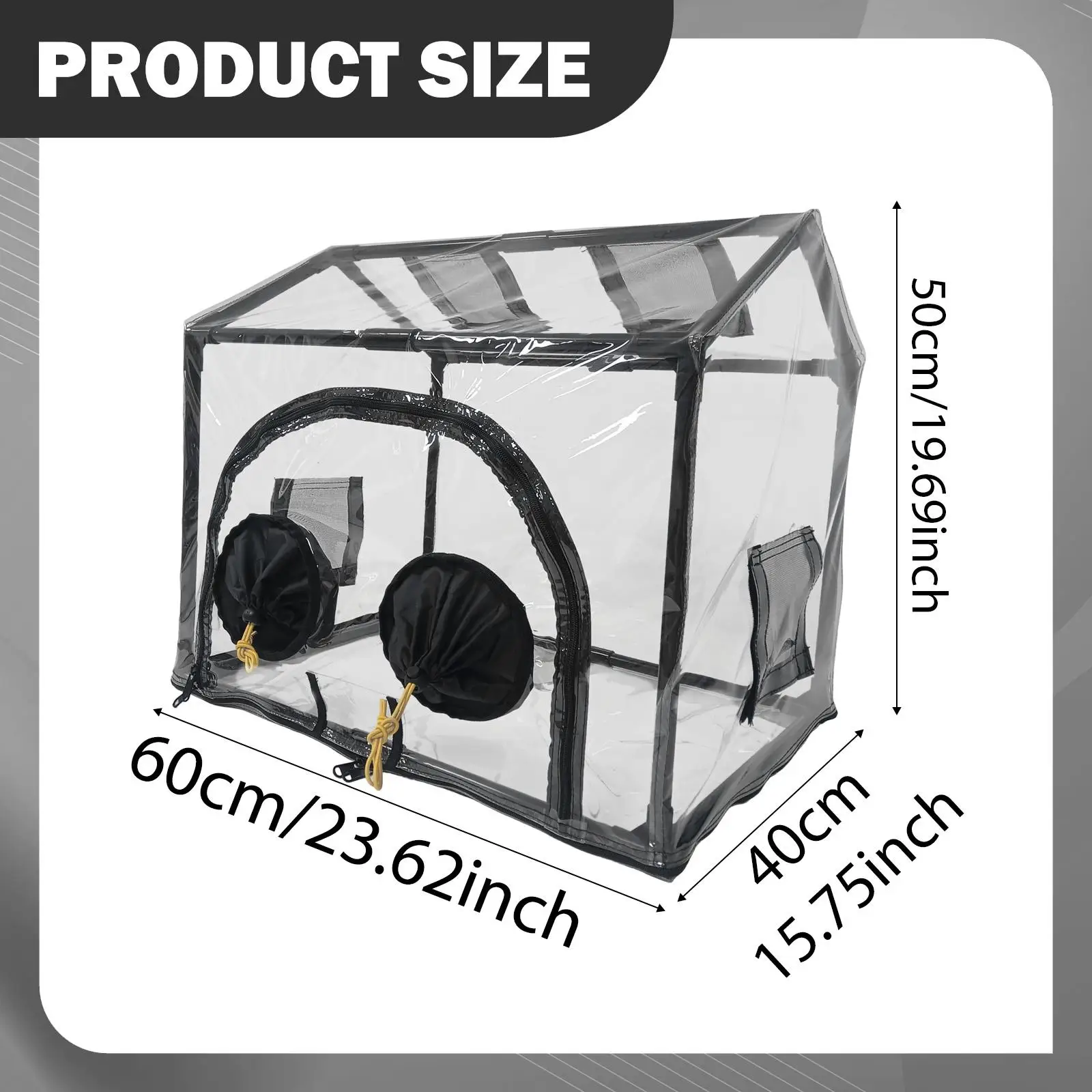 Mushroom Growing Equipment Transparent Cover Garden Vegetable Planter Bag Mini Greenhouse for Indoor Outdoor Plant Nursery