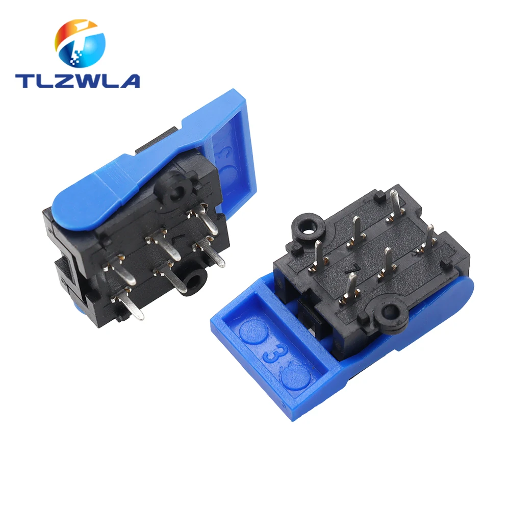 10PCS Telephone Hook Switch 6Pin Intercom Doorbell Switch, Retainer Reed Switch Blade, Repair Parts for Telephone