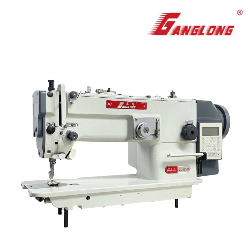 High-speed Automatic Trimming Zigzag Sewing Machine Industry  GL-1530E Leather Zigzag Sewing Machine for Shoes Clothes Bag