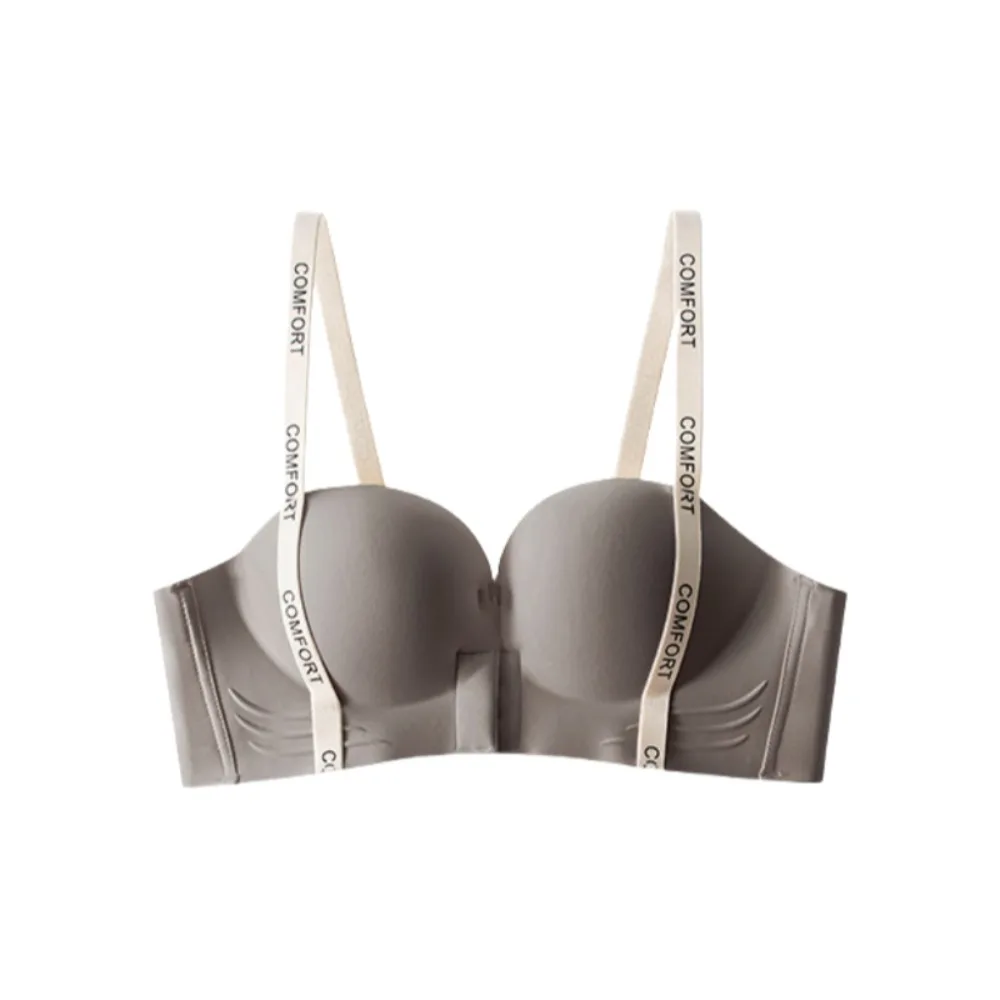 حمالة صدر لاسلكية بحروف إنجليزية عميقة على شكل حرف V بإبزيم أمامي حمالة صدر ضيقة للنساء ملابس داخلية مضادة للصدمات