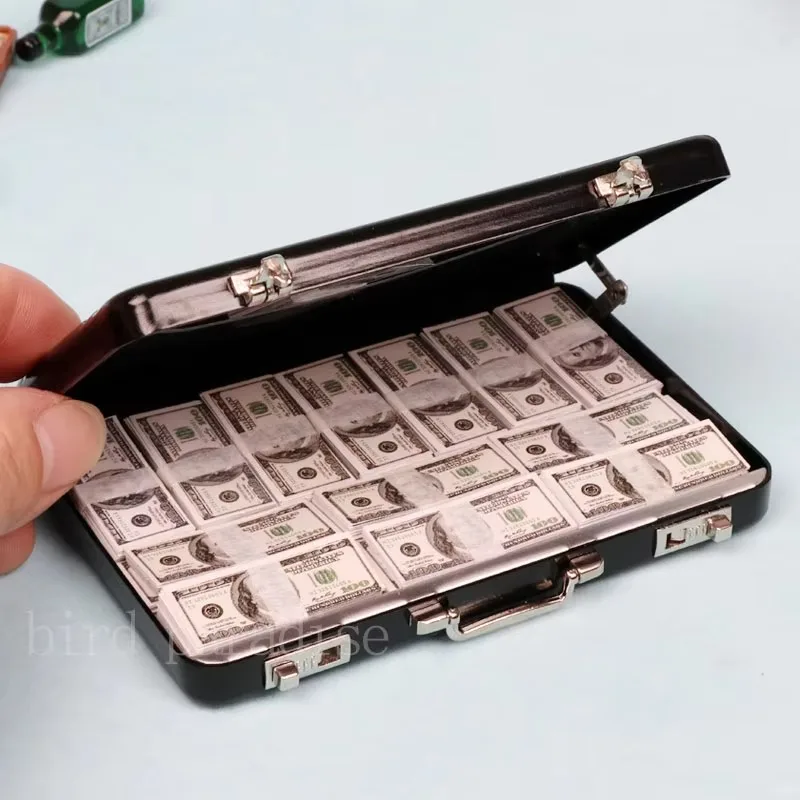 1 6 Schaal 400 STKS Miniatuur Geld Mini Dollarbiljetten Euro Koreaanse Won Model Speelgoed Voor Blyth Pop Ob11 Mini Bar poppenhuis Accessoires