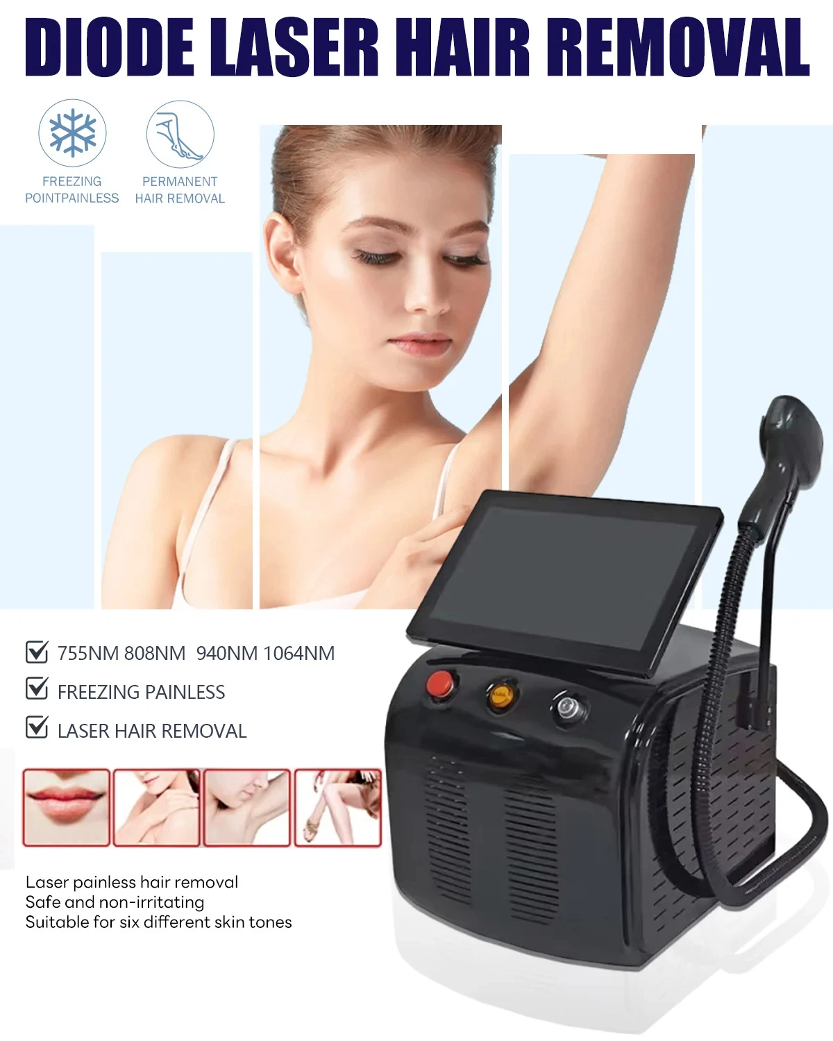 ‌2026 Advanced Soprano Ice Tit - огляд і ціна Ice Titanium Diode Laser Machine