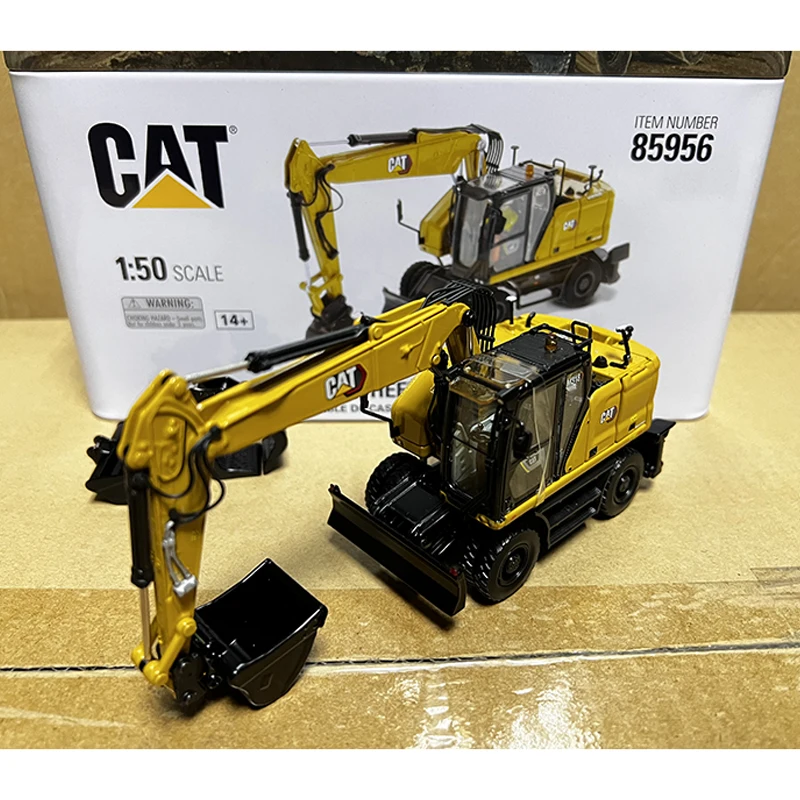 DM Diecast Alloy 1:50 Scale M318 Wheeled Excavator Cars Model 85956 Adult Toys Classics Collection Souvenir Gifts Static Display