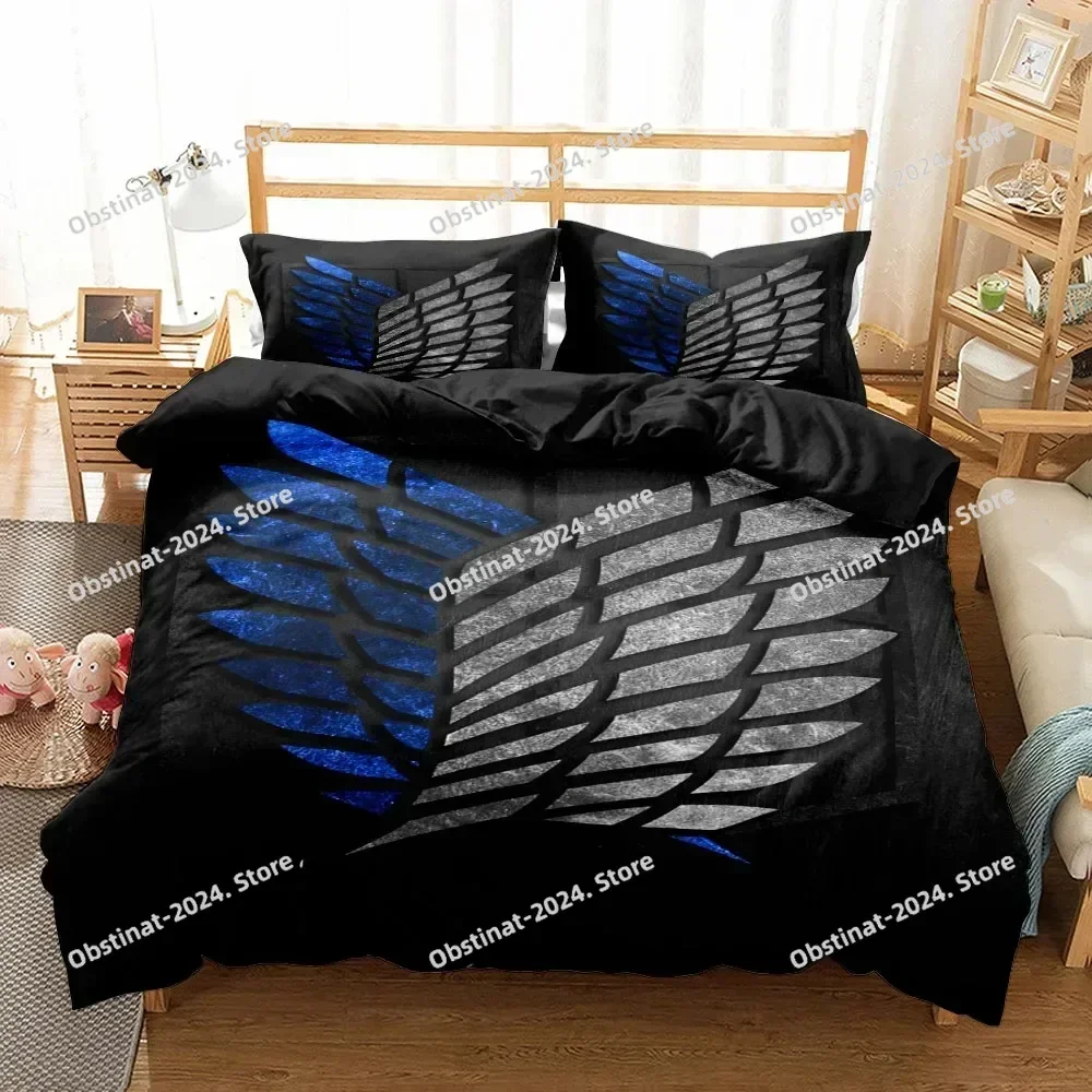 2023 New Titan Attack  Duvet Cover Set King Queen Double Full Twin Single Size Bed Linen Set