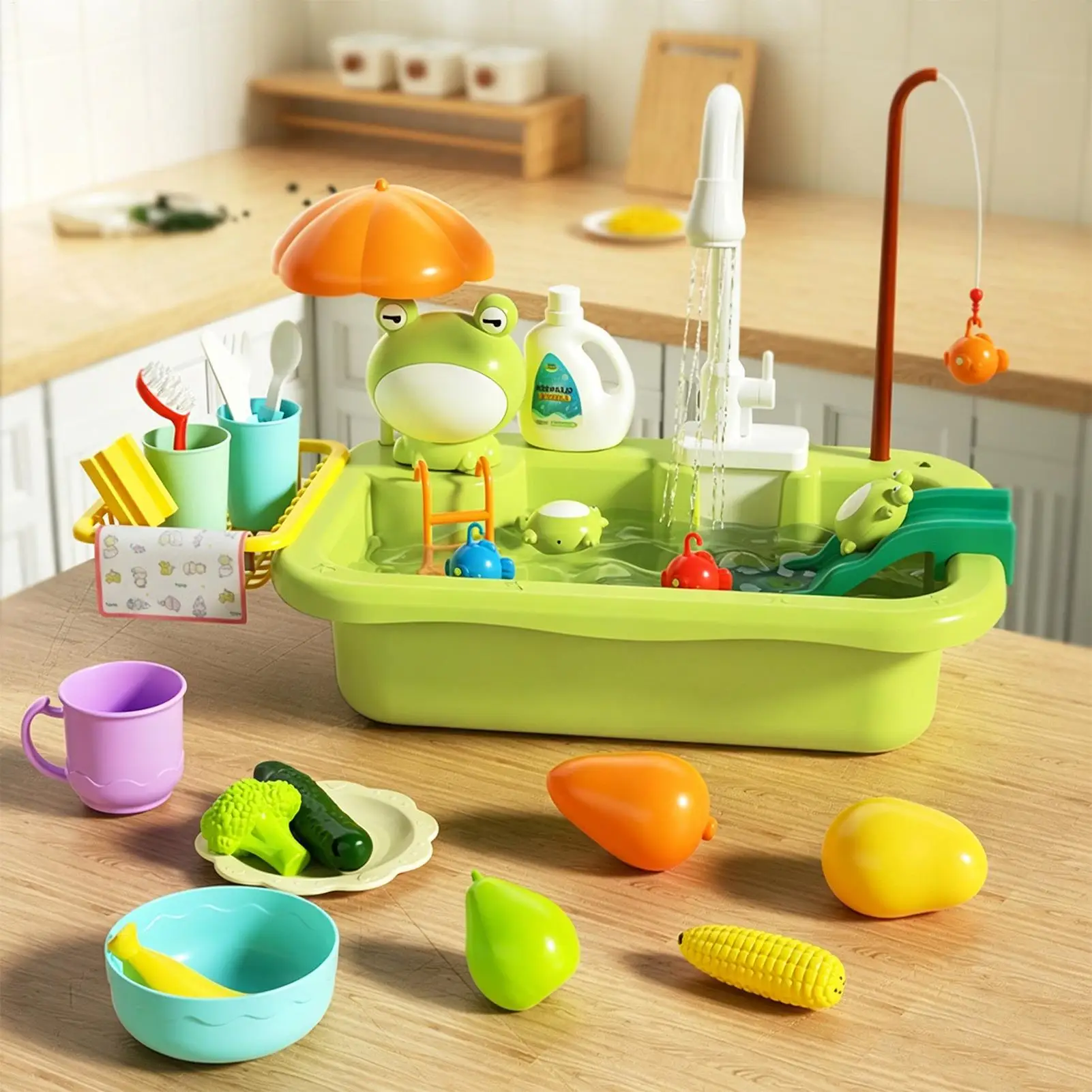 Water Table Summer Toys Water Play Table With Pump For Boys Girls Preschoolers Backyard Patio Beach Camping Daycare Home